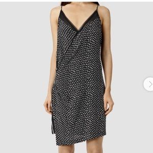 NWOT AllSaints Alize K Crush Heart Wrap Dress Sz 2